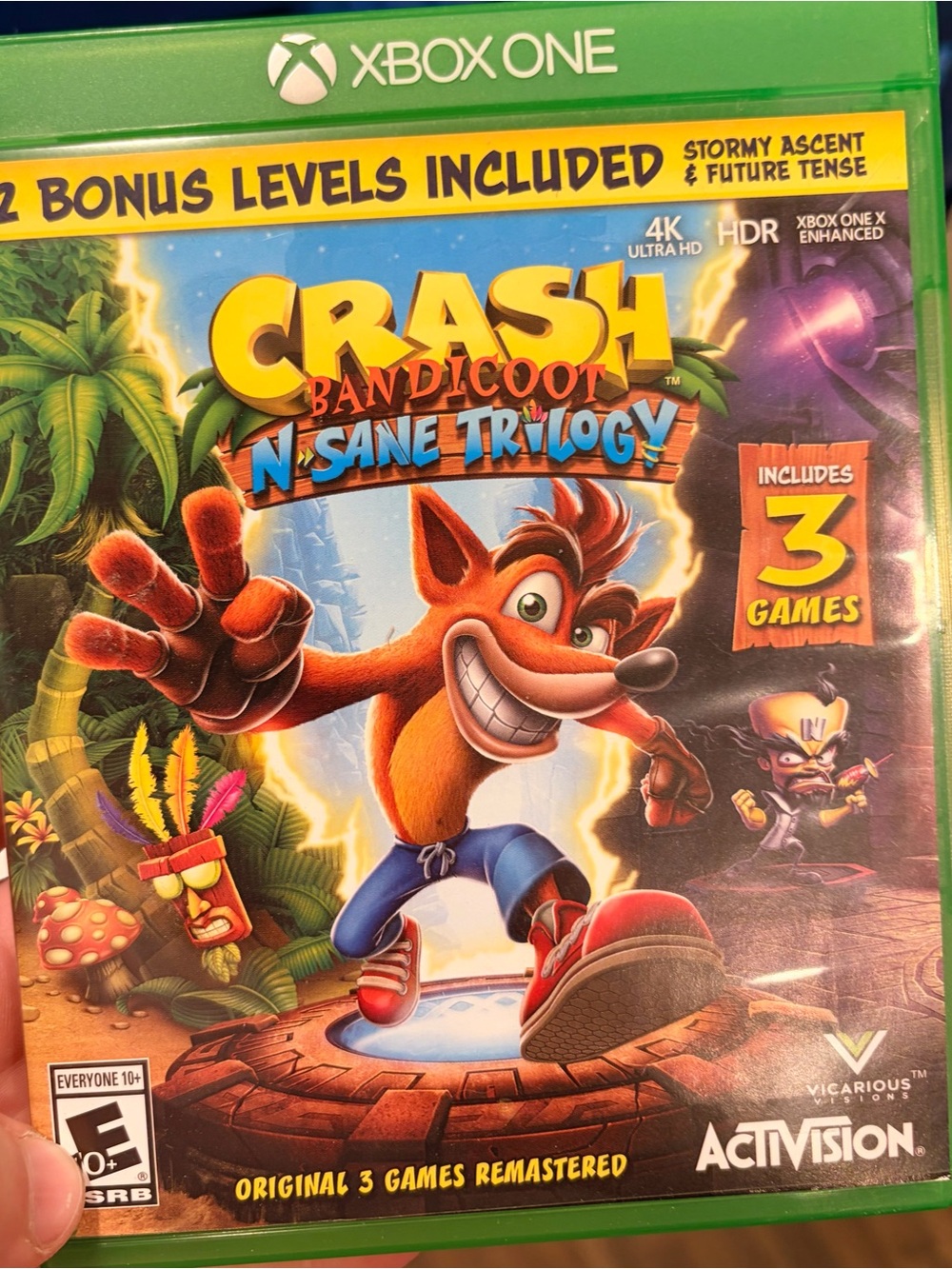 Crash Bandicoot N. Sane Trilogy for Xbox One - Green Case